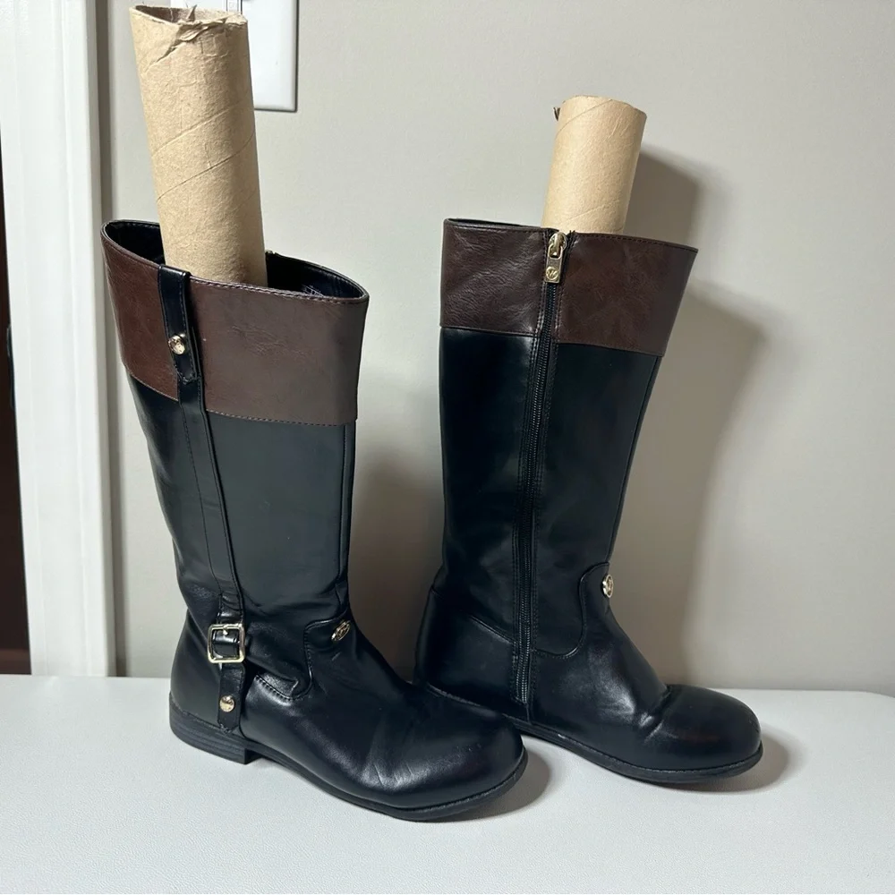 Michael Kors Atlantis Vegan Leather Riding Boots